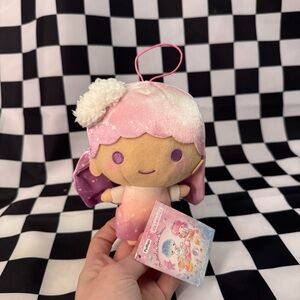 Twin stars plushie keychain